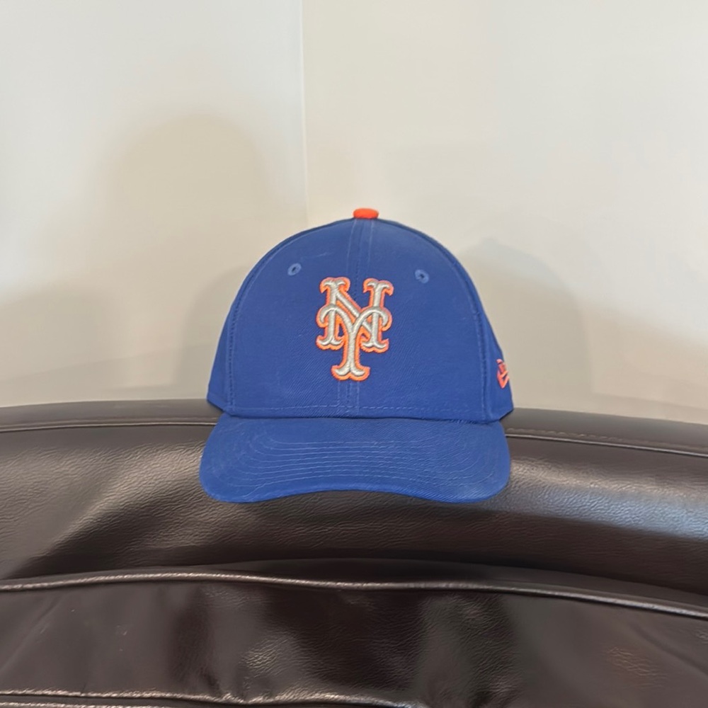 New Era Blue and Orange Baseball Cap with NY Logo